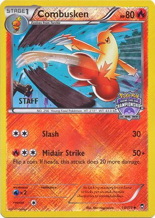 Combusken (13/111) (Championship Promo Staff) [XY: Furious Fists] | Cracking-Singles