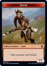 Satyr // Goblin Construct Double-sided Token (Challenger 2021) [Unique and Miscellaneous Promos] | Cracking-Singles