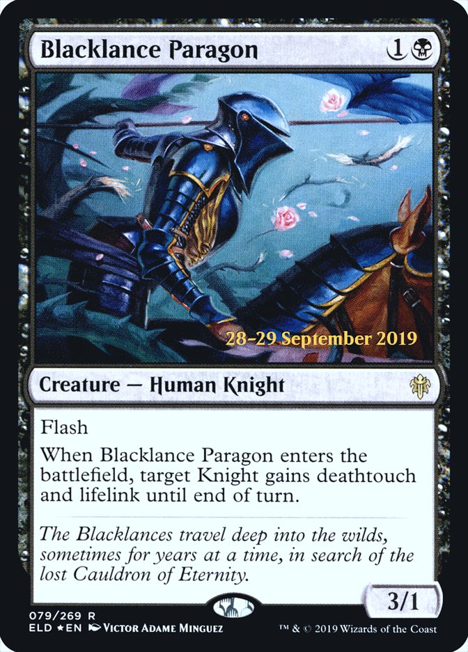 Blacklance Paragon  [Throne of Eldraine Prerelease Promos] | Cracking-Singles