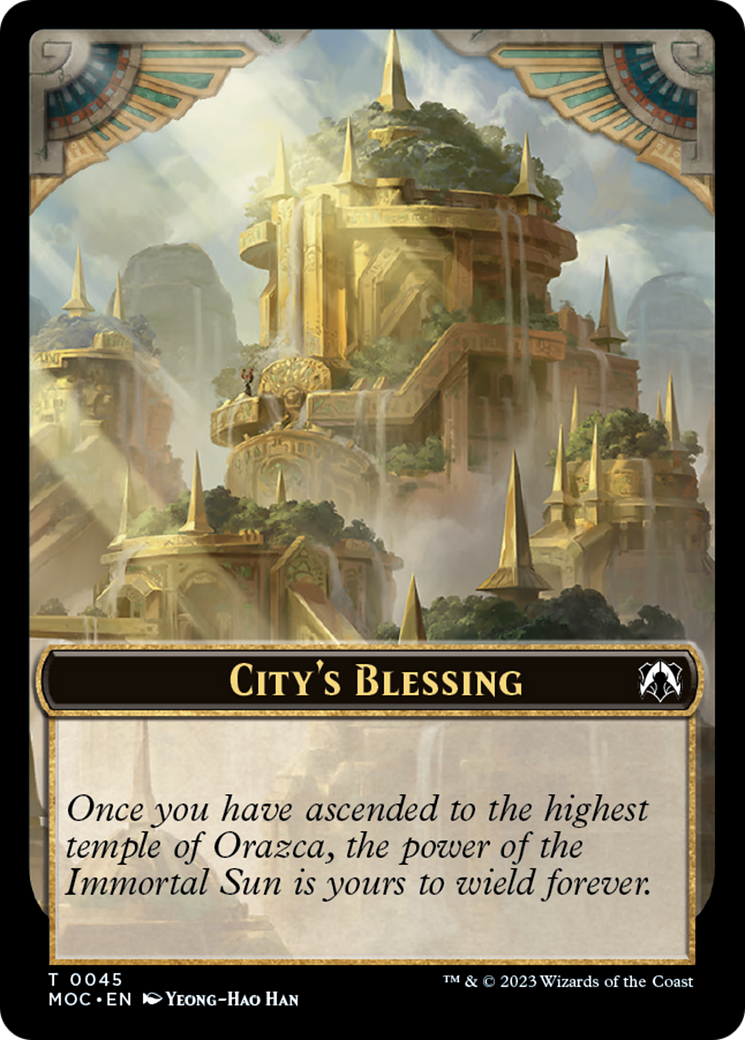 Elephant // City's Blessing Double-Sided Token [March of the Machine Commander Tokens] | Cracking-Singles