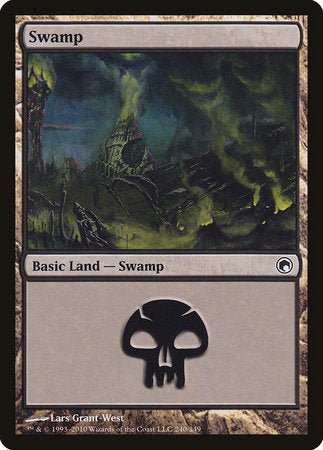 Swamp (240) [Scars of Mirrodin] | Cracking-Singles