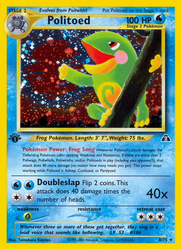 Politoed (8/75) [Neo Discovery 1st Edition] | Cracking-Singles