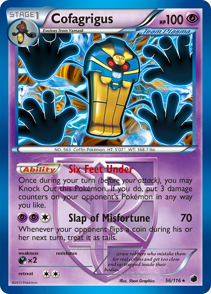 Cofagrigus (56/116) [Black & White: Plasma Freeze] | Cracking-Singles