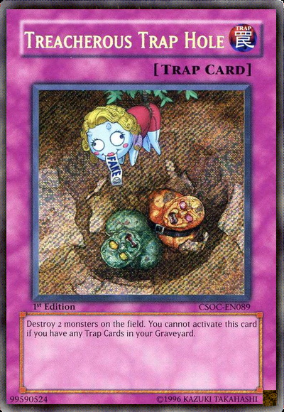 Treacherous Trap Hole [CSOC-EN089] Secret Rare | Cracking-Singles