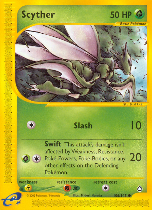 Scyther (106/147) [Aquapolis] | Cracking-Singles