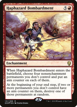 Haphazard Bombardment [Dominaria Promos] | Cracking-Singles