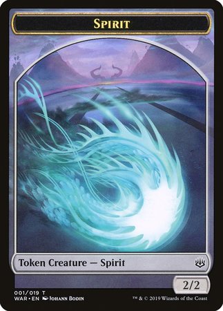 Spirit Token [War of the Spark Tokens] | Cracking-Singles