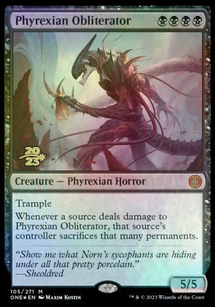 Phyrexian Obliterator [Phyrexia: All Will Be One Prerelease Promos] | Cracking-Singles