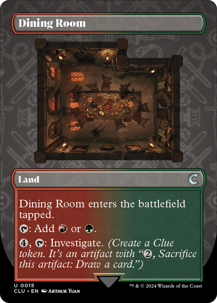 Dining Room (Borderless) [Ravnica: Clue Edition] | Cracking-Singles