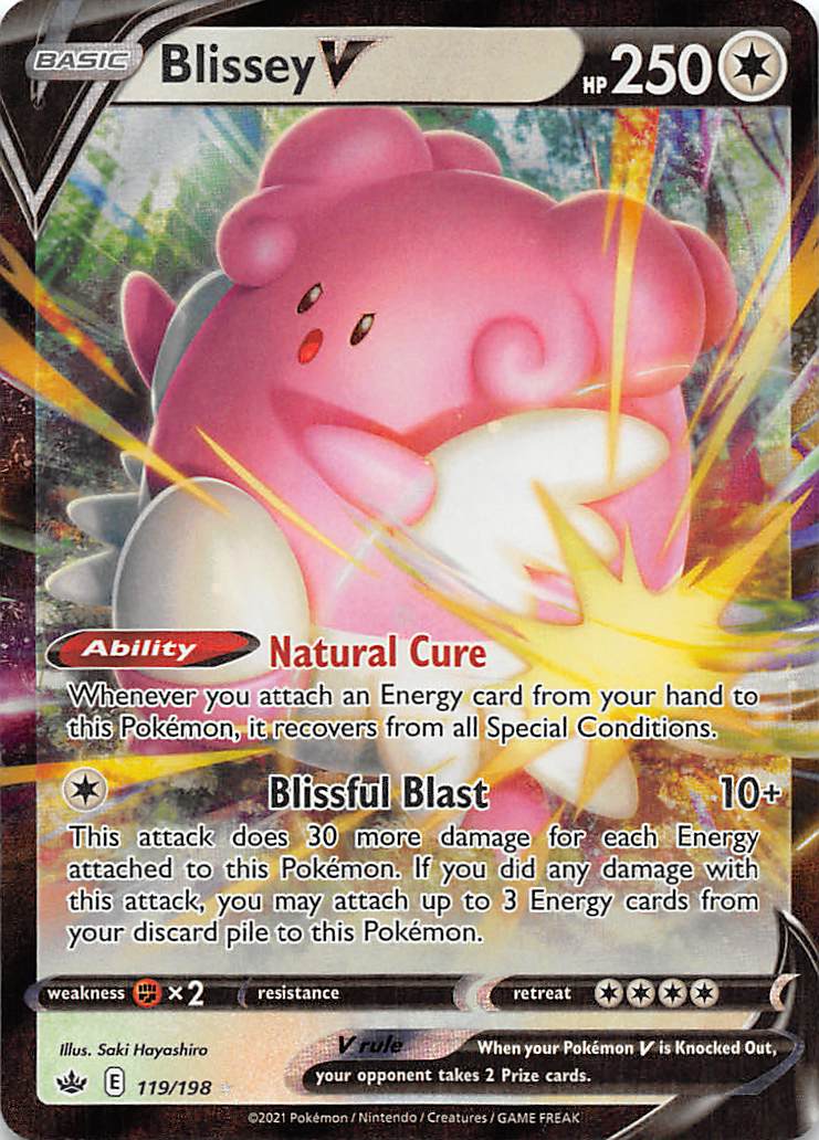 Blissey V (119/198) [Sword & Shield: Chilling Reign] | Cracking-Singles