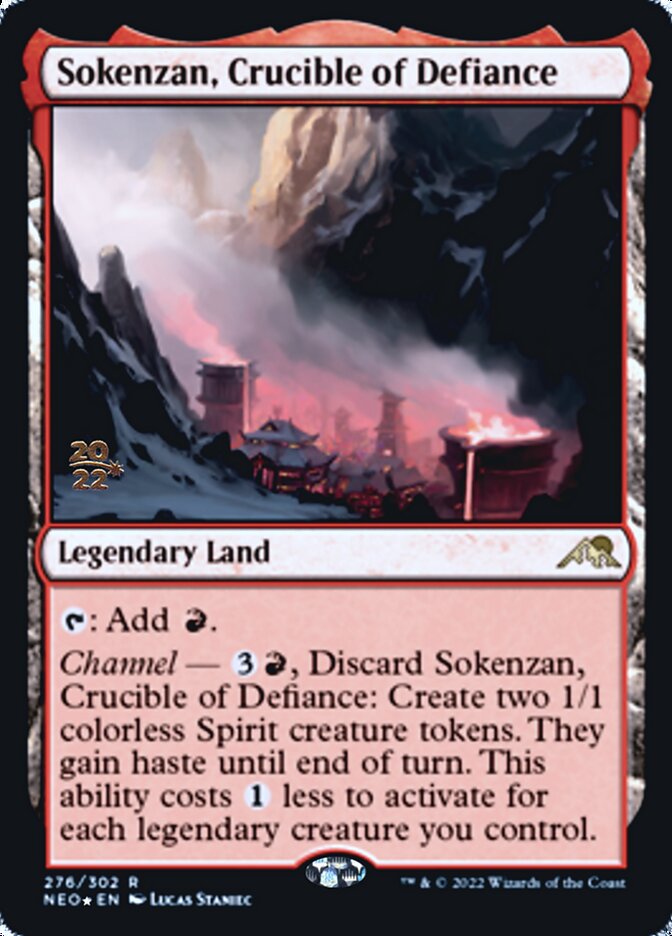 Sokenzan, Crucible of Defiance [Kamigawa: Neon Dynasty Prerelease Promos] | Cracking-Singles