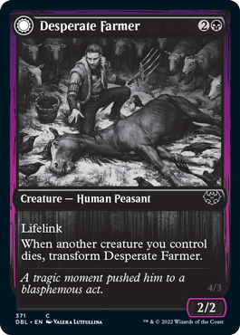 Desperate Farmer // Depraved Harvester [Innistrad: Double Feature] | Cracking-Singles