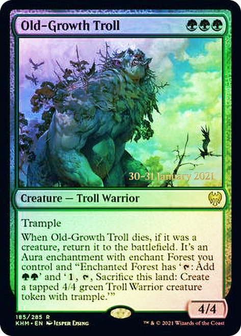 Old-Growth Troll  [Kaldheim Prerelease Promos] | Cracking-Singles