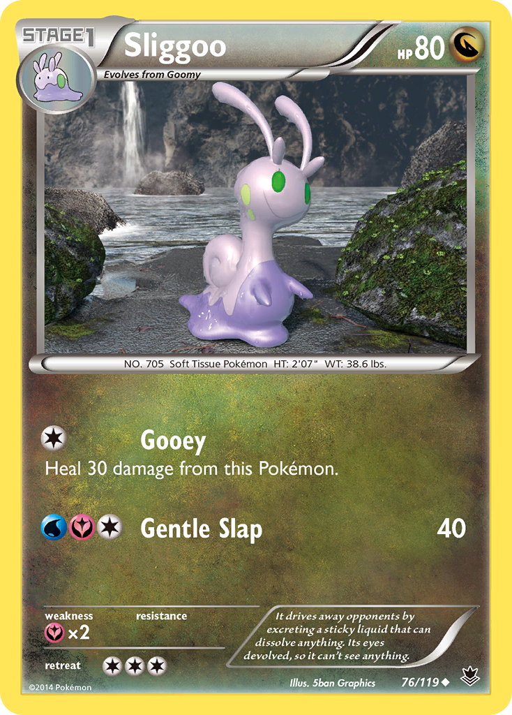 Sliggoo (76/119) [XY: Phantom Forces] | Cracking-Singles