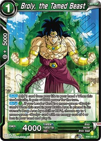 Broly, the Tamed Beast (EB1-31) [Battle Evolution Booster] | Cracking-Singles