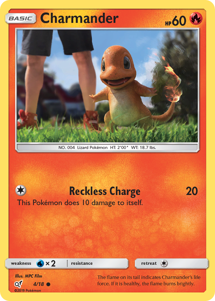 Charmander (4/18) [Sun & Moon: Detective Pikachu] | Cracking-Singles