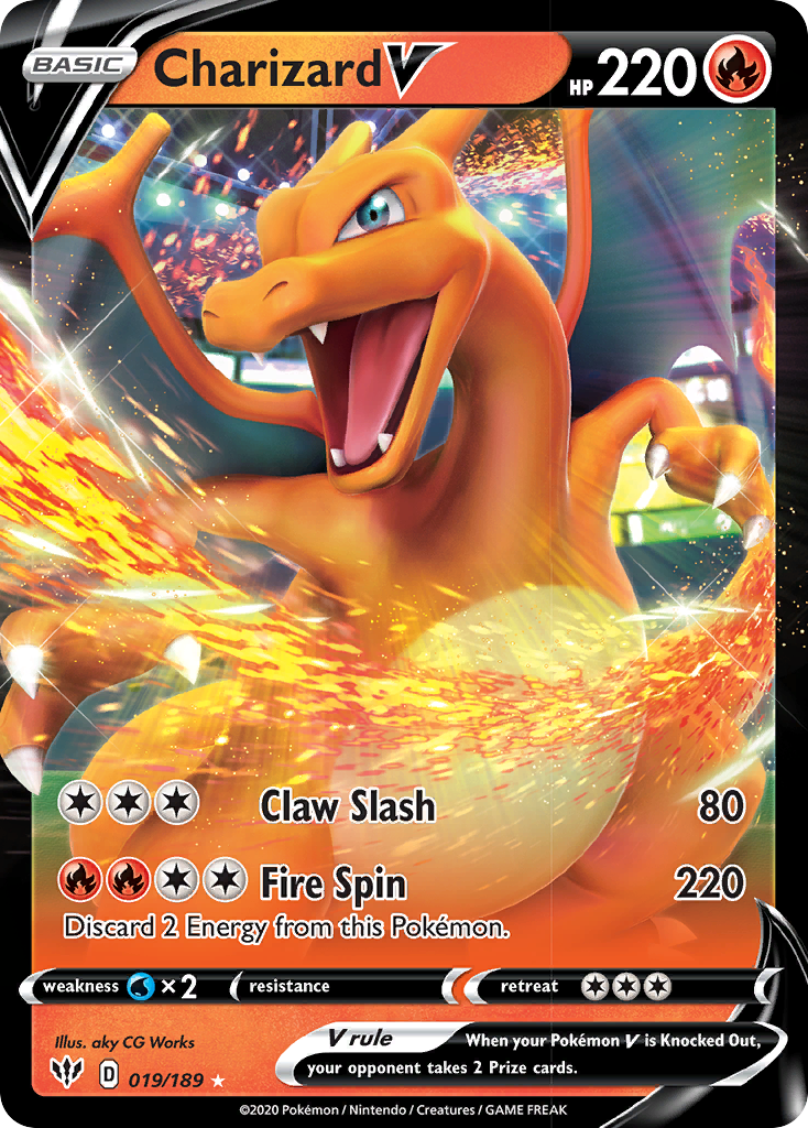 Charizard V (019/189) [Sword & Shield: Darkness Ablaze] | Cracking-Singles