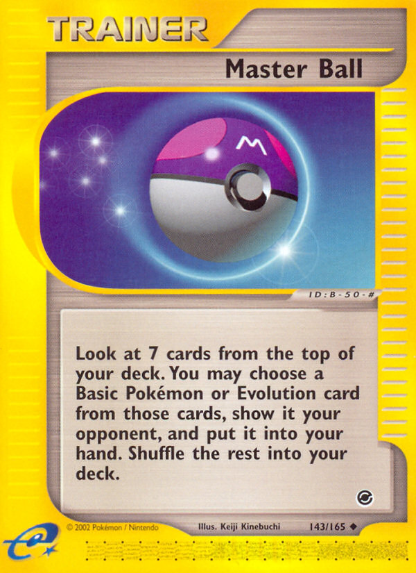 Master Ball (143/165) [Expedition: Base Set] | Cracking-Singles