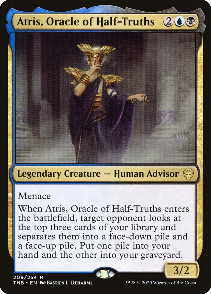 Atris, Oracle of Half-Truths (Promo Pack) [Theros Beyond Death Promos] | Cracking-Singles