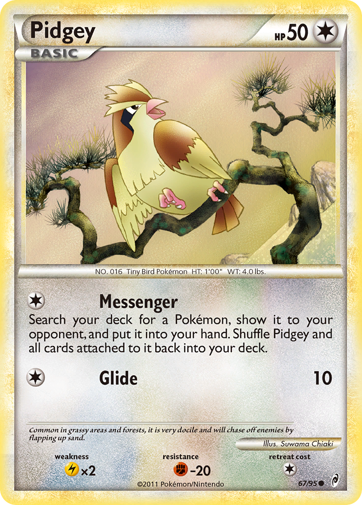 Pidgey (67/95) [HeartGold & SoulSilver: Call of Legends] | Cracking-Singles