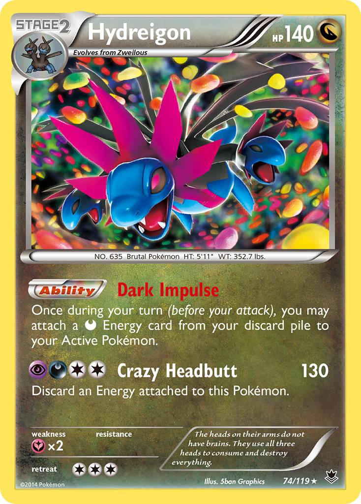 Hydreigon (74/119) [XY: Phantom Forces] | Cracking-Singles