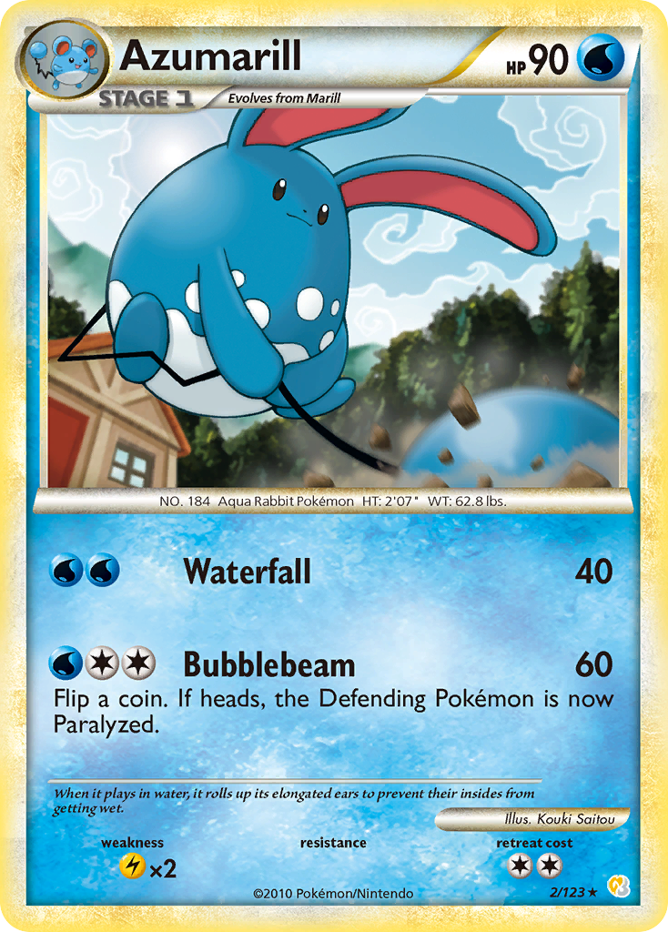 Azumarill (2/123) [HeartGold & SoulSilver: Base Set] | Cracking-Singles