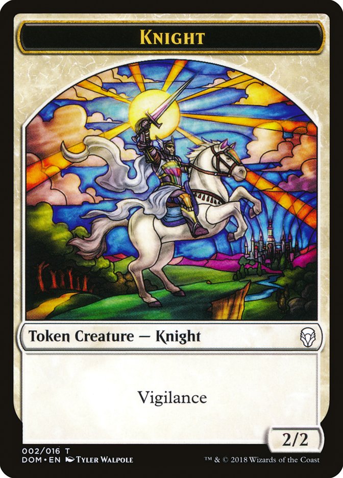 Knight (002/016) [Dominaria Tokens] | Cracking-Singles