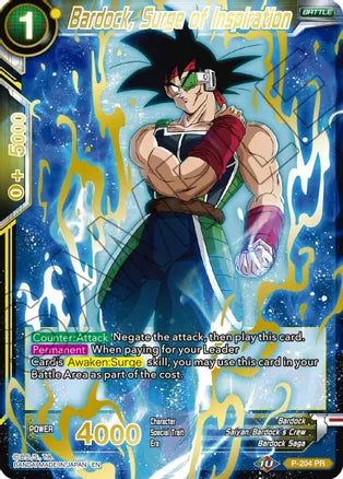 Bardock, Surge of Inspiration (Gold Stamped) [P-204] | Cracking-Singles