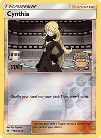 Cynthia (119/156) (Staff Regional Championship Promo) [Sun & Moon: Ultra Prism] | Cracking-Singles