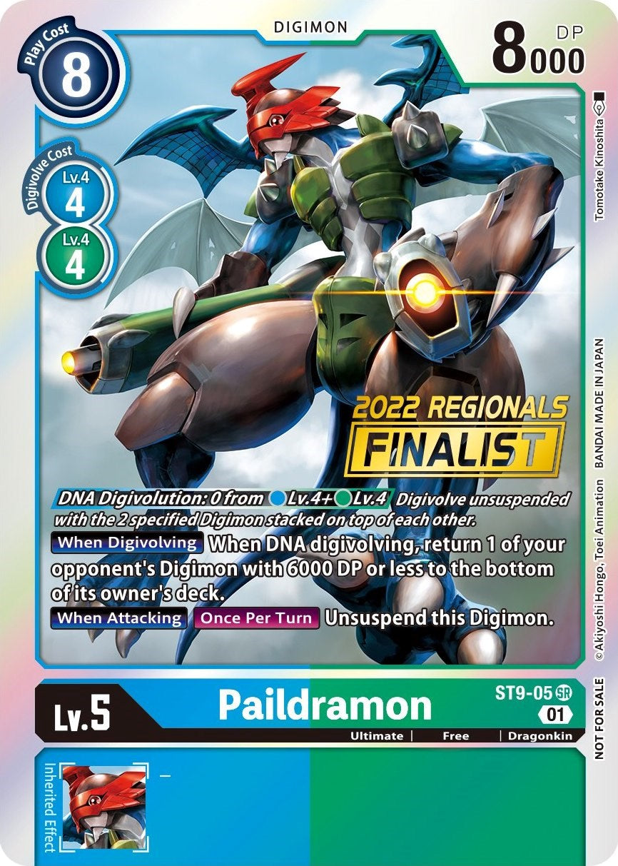 Paildramon [ST9-05] (2022 Championship Offline Regional) (Online Finalist) [Starter Deck: Ultimate Ancient Dragon Promos] | Cracking-Singles