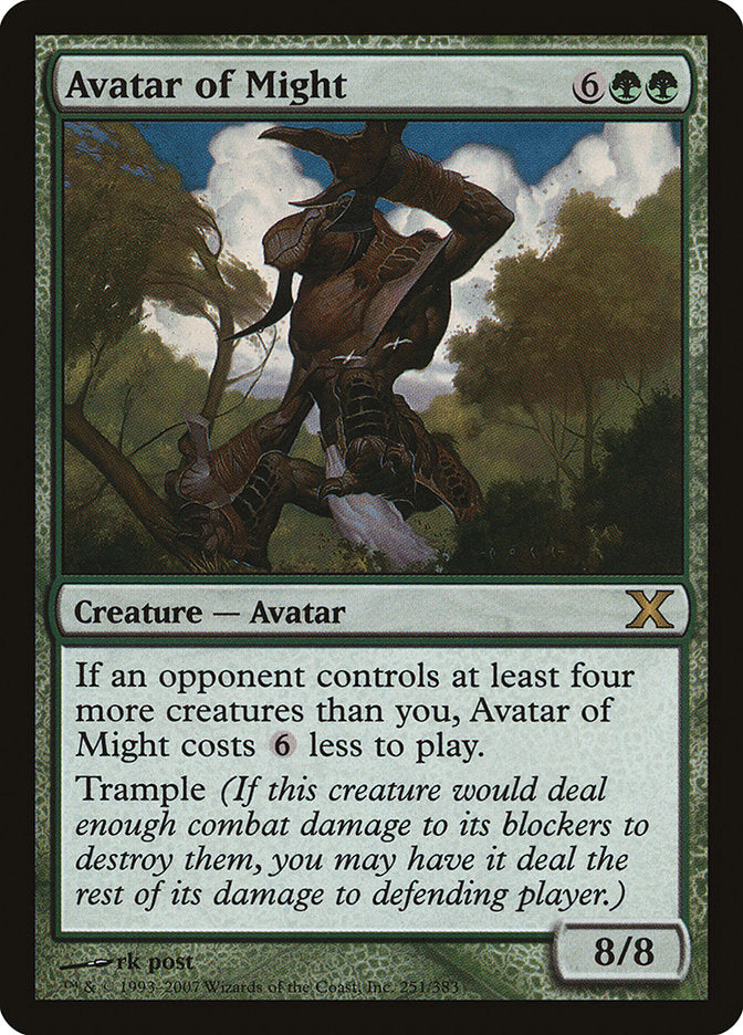 Avatar of Might [Tenth Edition] | Cracking-Singles