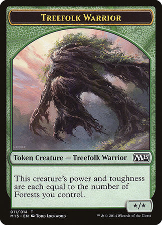 Treefolk Warrior Token [Magic 2015 Tokens] | Cracking-Singles