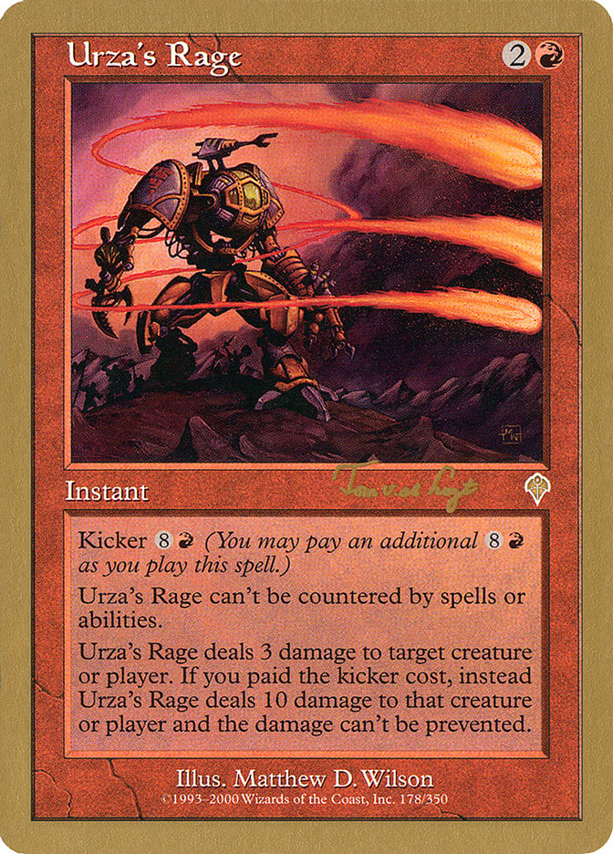 Urza's Rage (Tom van de Logt) [World Championship Decks 2001] | Cracking-Singles