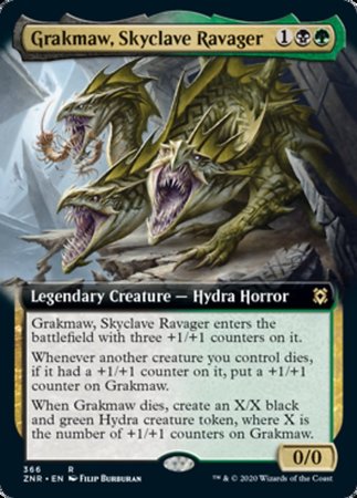 Grakmaw, Skyclave Ravager (Extended Art) [Zendikar Rising] | Cracking-Singles