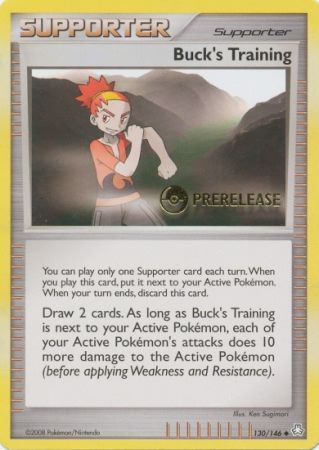 Bucks Training (130/146) (Prerelease Promo) [Diamond & Pearl: Legends Awakened] | Cracking-Singles