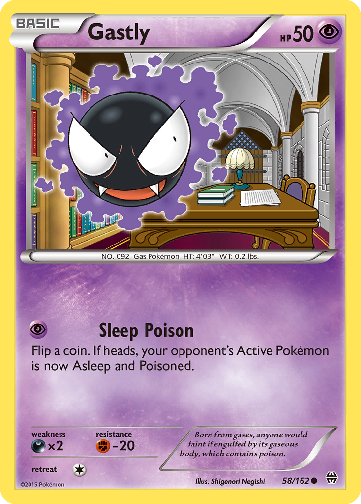 Gastly (58/162) [XY: BREAKthrough] | Cracking-Singles