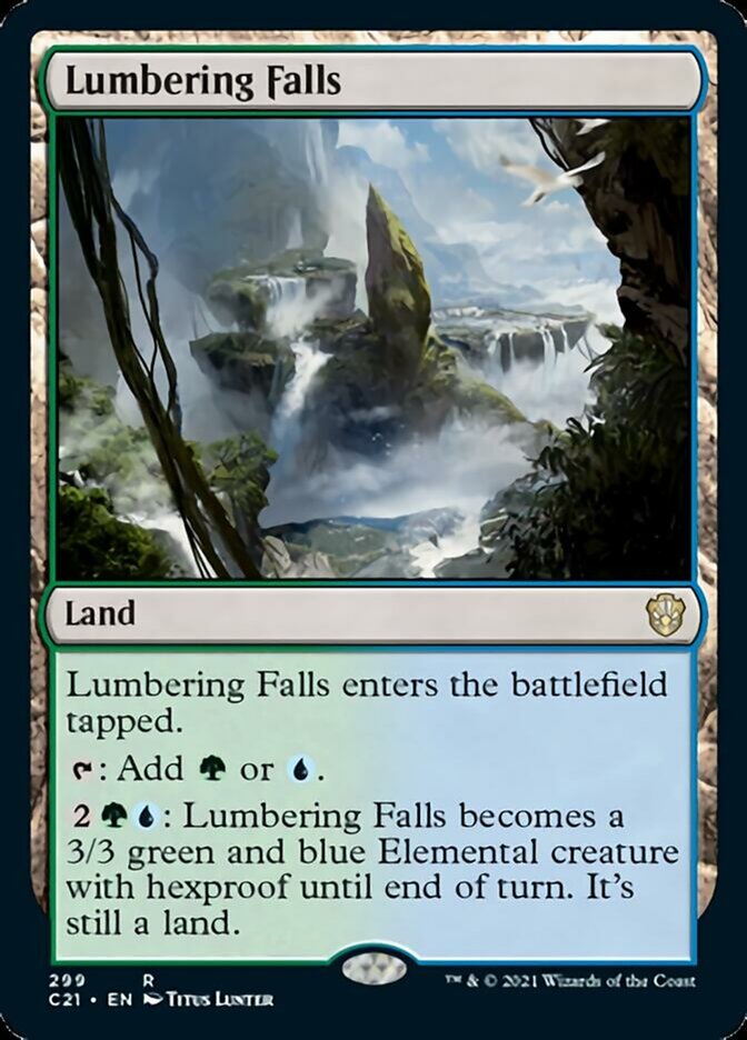 Lumbering Falls [Commander 2021] | Cracking-Singles