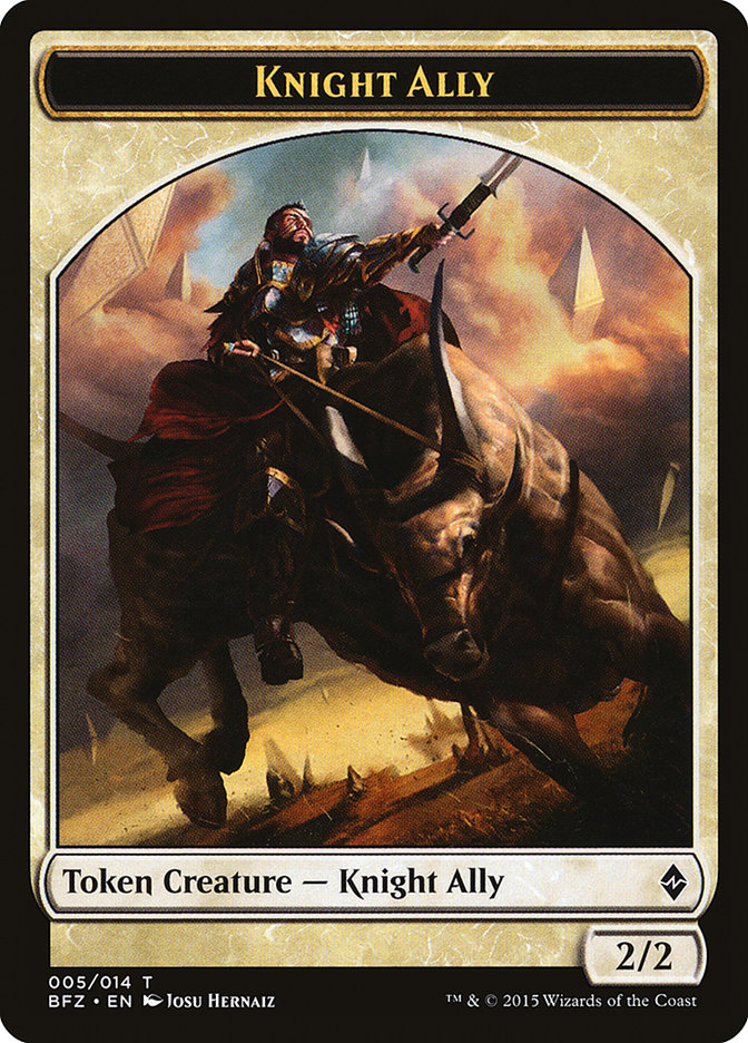 Knight Ally [Battle for Zendikar Tokens] | Cracking-Singles