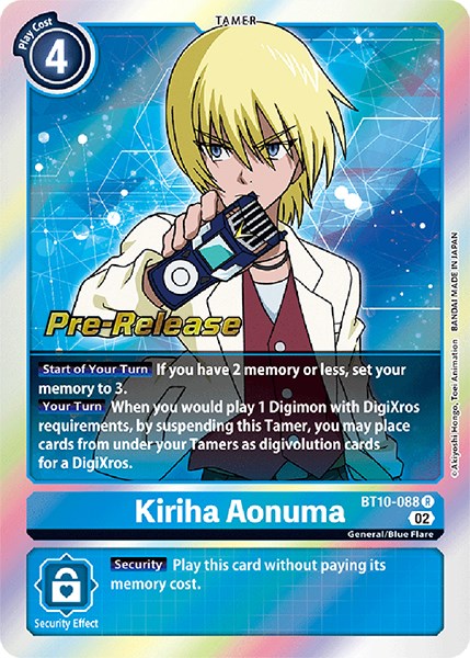 Kiriha Aonuma [BT10-088] [Xros Encounter Pre-Release Cards] | Cracking-Singles