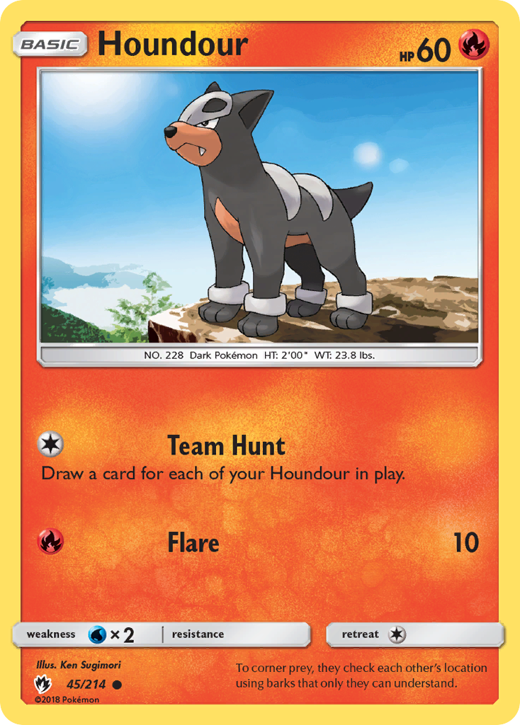 Houndour (45/214) [Sun & Moon: Lost Thunder] | Cracking-Singles