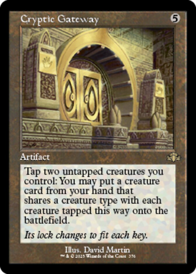 Cryptic Gateway (Retro) [Dominaria Remastered] | Cracking-Singles