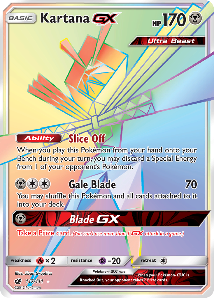 Kartana GX (117/111) [Sun & Moon: Crimson Invasion] | Cracking-Singles