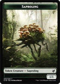 Saproling // Morph Double-sided Token [Commander 2019 Tokens] | Cracking-Singles