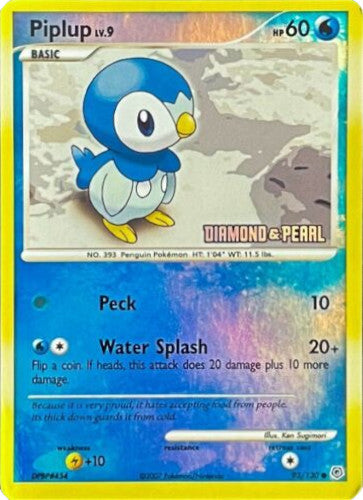 Piplup (93/130) (Diamond and Pearl) [Burger King Promos: 2008 Collection] | Cracking-Singles