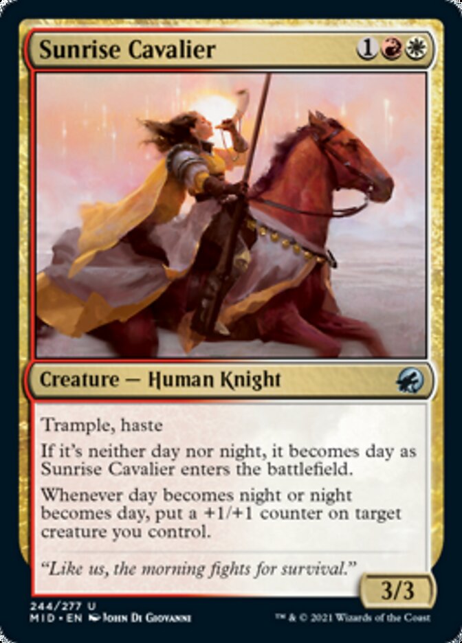 Sunrise Cavalier [Innistrad: Midnight Hunt] | Cracking-Singles