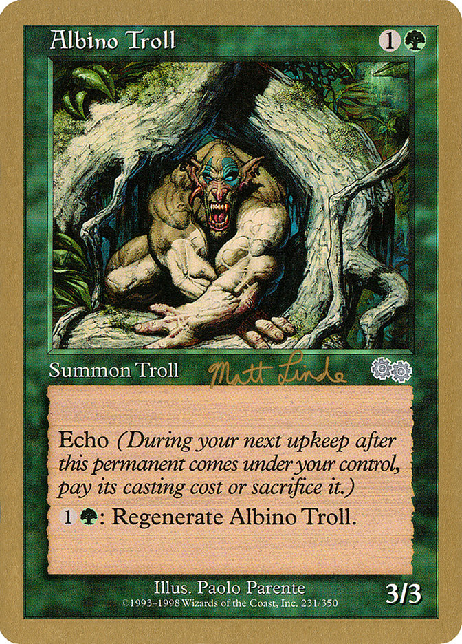 Albino Troll (Matt Linde) [World Championship Decks 1999] | Cracking-Singles