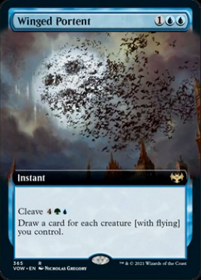 Winged Portent (Extended) [Innistrad: Crimson Vow] | Cracking-Singles