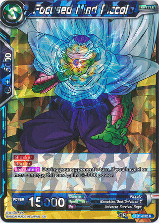 Focused Mind Piccolo (Shatterfoil) (TB1-032) [Dragon Brawl] | Cracking-Singles