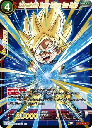 Unbreakable Super Saiyan Son Goku (Gold Stamped)
Mythic Booster [SD2-03] | Cracking-Singles