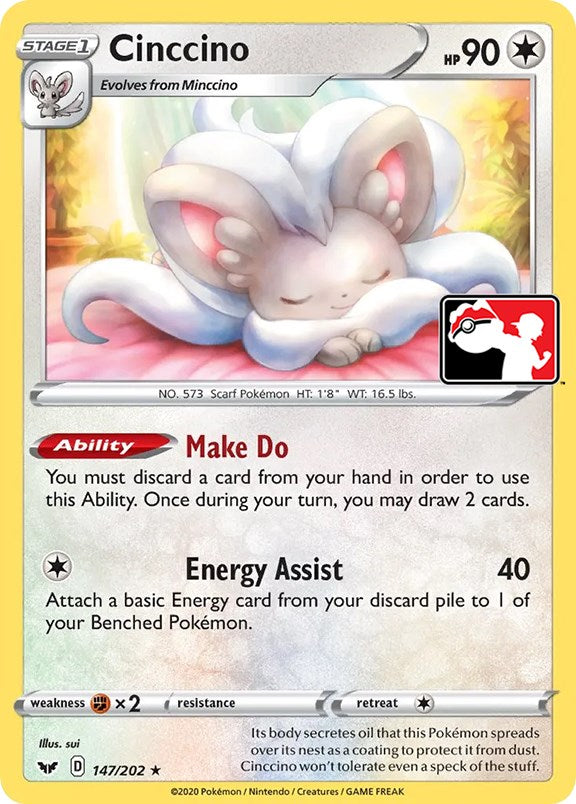 Cinccino (147/202) [Prize Pack Series One] | Cracking-Singles